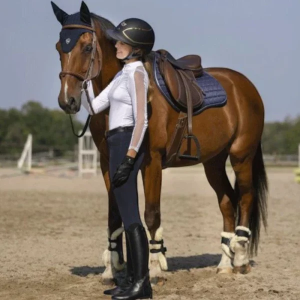 Pantalon EQUITHÈME Safir - Femme Marine Noir