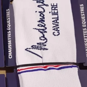 Chaussettes Mademoiselle Cavalière blanche