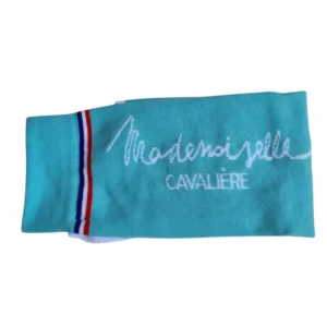 Chaussettes Melle Cavalière bleu lagon