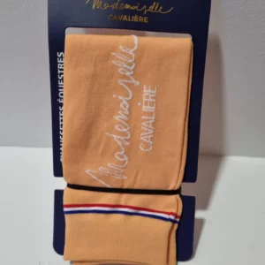 Chaussettes Mademoiselle Cavalière pêche