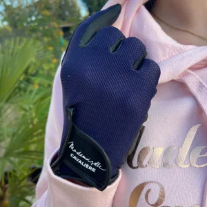 Gants Navy Mademoiselle Cavalière