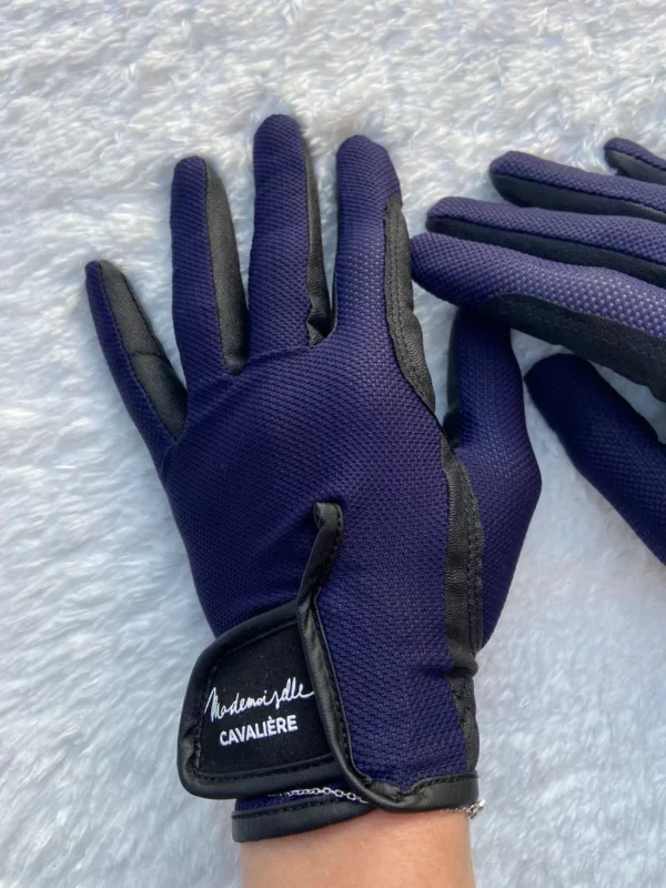 Gants Navy Mademoiselle Cavalière