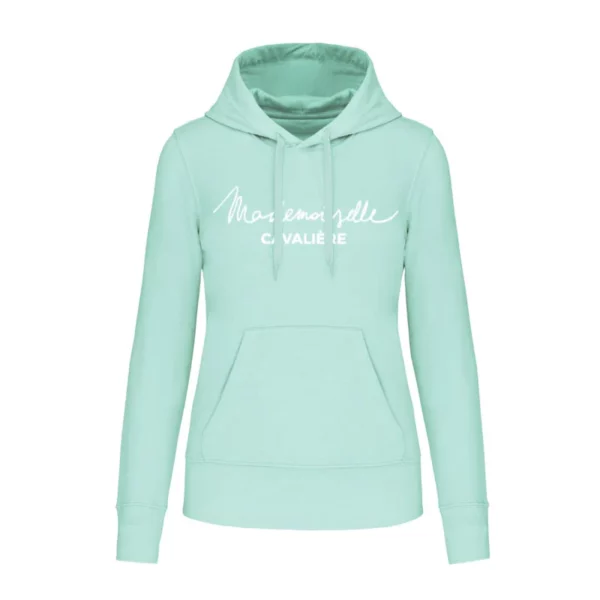 Sweat Capuche Mademoiselle Cavalière Mint So Chic