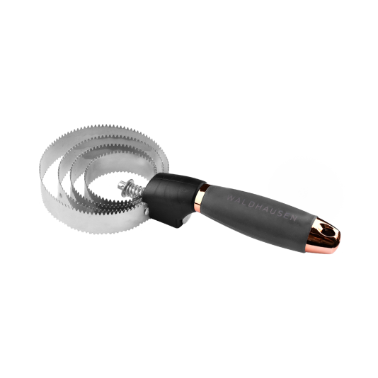Étrille métallique ronde avec poignée en gel Waldhausen