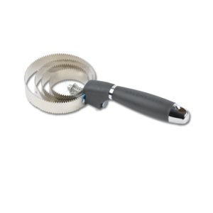 Étrille métallique ronde avec poignée en gel Waldhausen