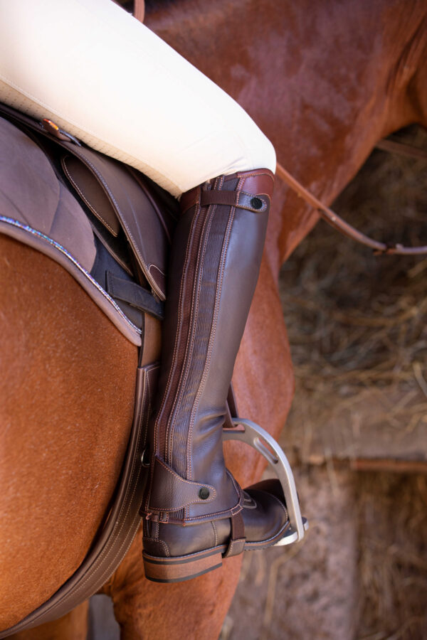 Mini-chaps EQUITHÈME Elite - Adulte Brun