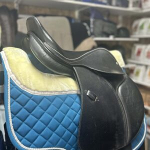 Selle d’obstacle Décathlon Géologic cuir noir – occasion – année 2004