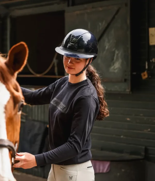 Horse Pilot Team sweat-shirt Femme blue graphite