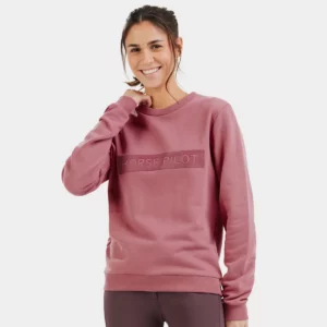 Horse Pilot Team Sweat-shirt Femme Mesa Pink