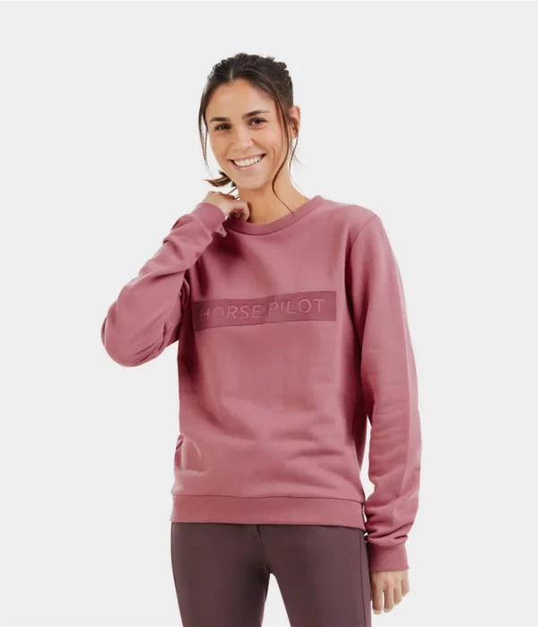 Horse Pilot Team Sweat-shirt Femme Mesa Pink