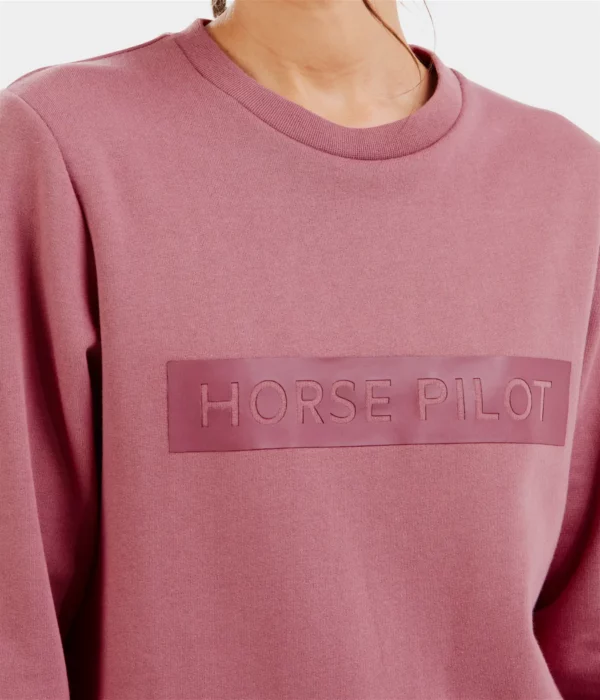 Horse Pilot Team Sweat-shirt Femme Mesa Pink