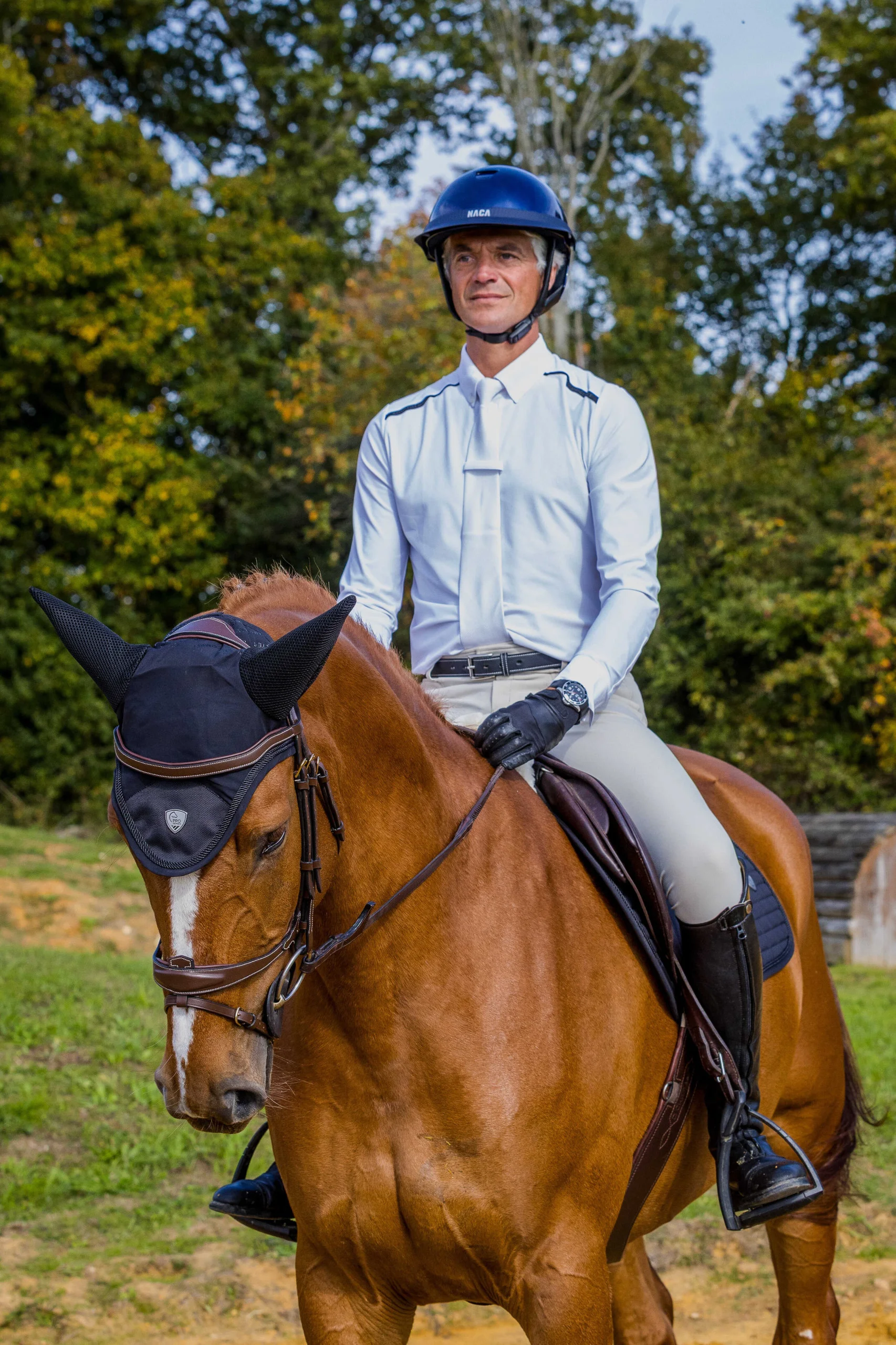 Polo de concours manches longues EQUITHÈME Adrien