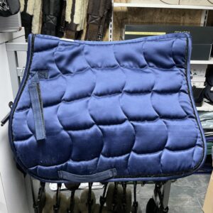 Tapis de selle d'occasion - ÉQUITHÈME - bleu marine satiné